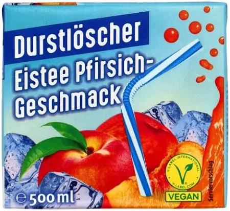 durstlöscher eistee pfirsich erfrischend fruchtig süß