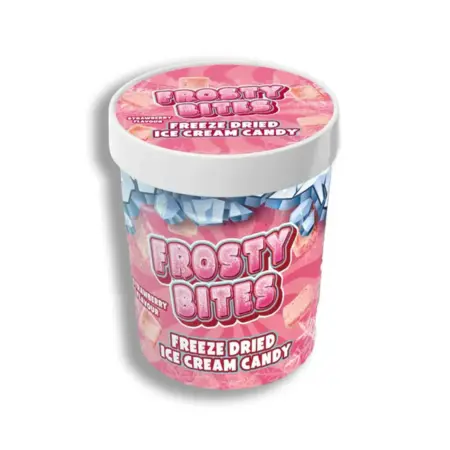 frosty bites ice cream strawberry mini eis cremig 24x40g