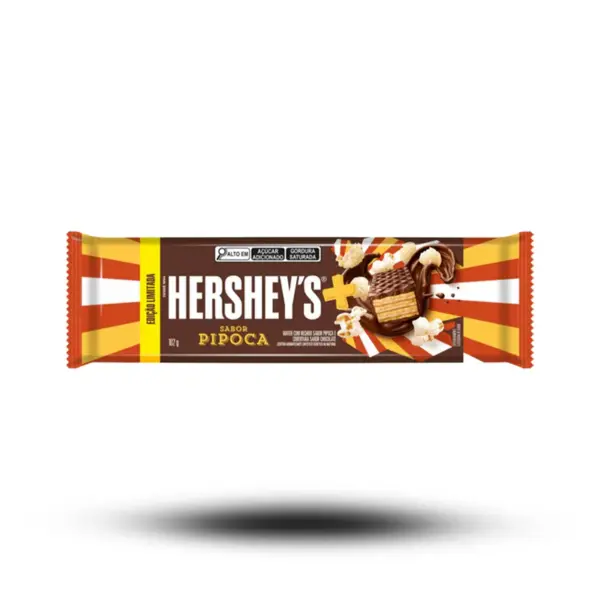 hersheys wafer popcorn knusprige schokolade 102g