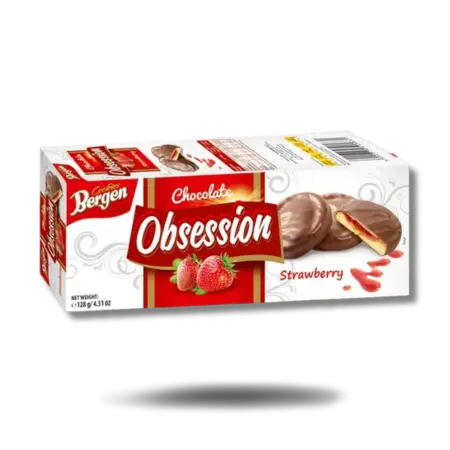 bergen cookies strawberry erdbeer kekse 128g