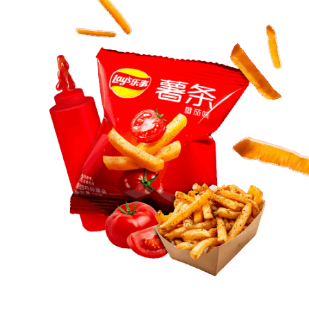 Asia Lays Tomato Fries 90g – Tomaten-Kartoffelsnack in Pommesform mit asiatischer Würze