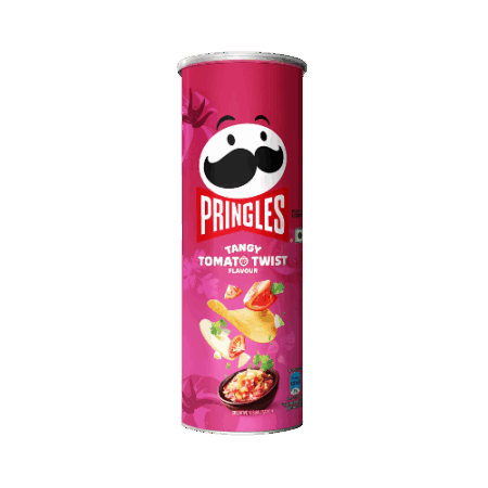 Pringles Tangy Tomato Twist 16x102g – Tomaten-Chips mit fruchtig-würzigem Geschmack