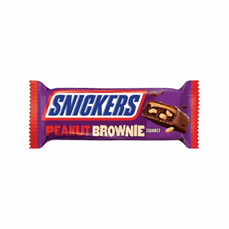 Snickers Peanut Brownie 15x45g – Schokoladenriegel mit Erdnüssen, Karamell & Brownie