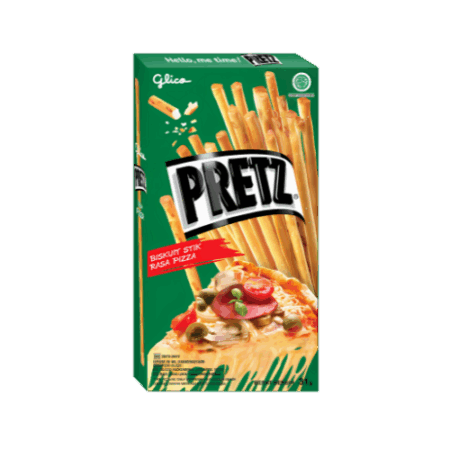 PRETZ Cheese Pizza Flavor 36x65g – Kekssticks mit herzhaftem Pizza-Geschmack