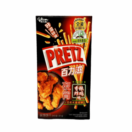 PRETZ Fried Chicken Flavor 36x41g – Würzige Kekssticks mit Brathähnchen-Geschmack