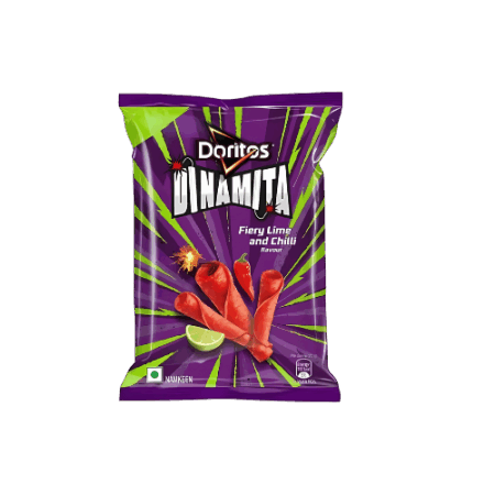 Doritos Dinamita Fiery Lime and Chilli 14x48g – Gerollte Chili-Limetten-Tortilla-Chips mit würzigem Knusperfaktor
