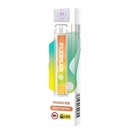Flerbar Vapes Nikotinfrei 600er Peach Ice 10 Stück – Fruchtig-frischer Pfirsichgenuss ohne Nikotin