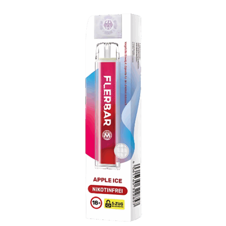 Flerbar Vapes Nikotinfrei 600er Apple Ice 10 Stück – Fruchtig-frischer Apfelgeschmack ganz ohne Nikotin