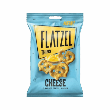 Flatzel Cheese 24x85g – Dünne, knusprige Brezelscheiben mit Käsegeschmack aus der Türkei