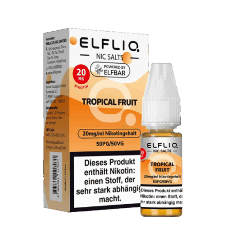 ELFBAR ELFLIQ Tropical Fruit 10x10ml – Tropischer Fruchtmix mit Nikotinsalz für dein Pod-System