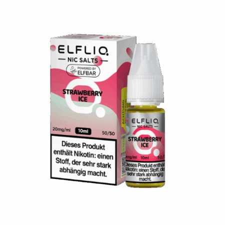 ELFBAR ELFLIQ Strawberry Ice 10x10ml – Erdbeer-Liquid mit Ice-Kick für dein Pod-System