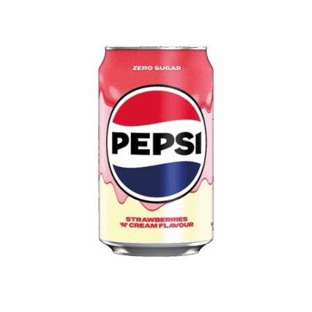 Pepsi Zero Sugar Strawberry Cream 24x330ml – Zuckerfreie Cola mit Erdbeer-Sahne-Geschmack