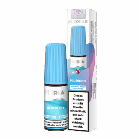 Flerbar Liquid Blueberry 10x10ml – Nikotinsalz-Liquid mit süßem Blaubeer-Geschmack