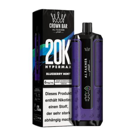 AL FAKHER Blueberry Mint 5x20K – Vape mit Blaubeere & Minze für bis zu 20.000 Züge