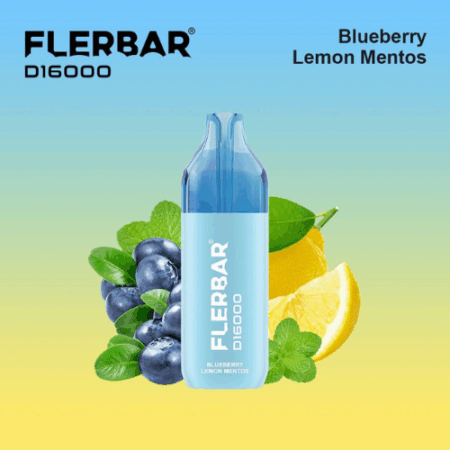 Flerbar Blueberry Lemon Mentos 10x16K – Vape mit Blaubeere, Zitrone & Menthol