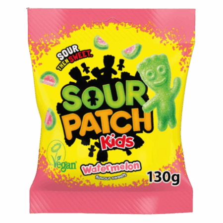 Sour Patch Kids Watermelon 10x130g – Süß-saure Wassermelonen-Kaubonbons im 10er-Pack