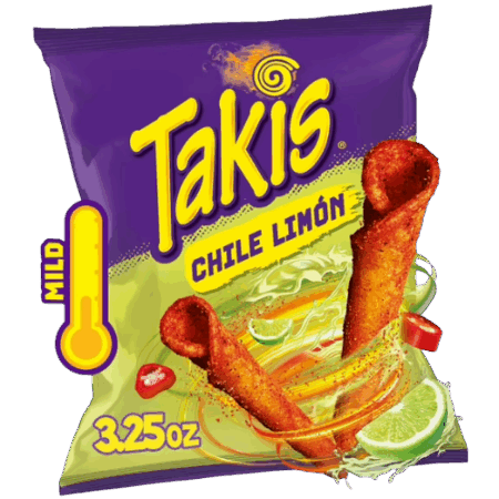 Takis Chile Limón 20x92,30g – Scharfe Tortilla-Chips mit Limettengeschmack im Vorteilspack