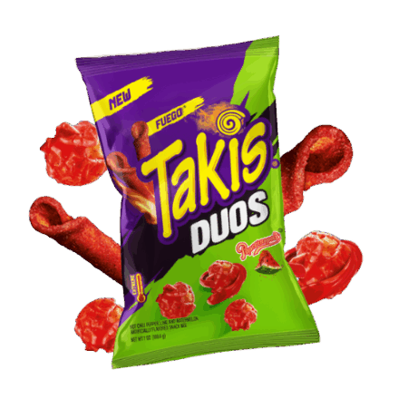 Takis Duos 20x92,30g – Mix aus Takis Fuego Chips und Wassermelonen-Popcorn
