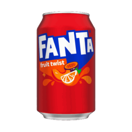 Fanta Fruit Twist 24x330ml – Erfrischender Softdrink mit Orange, Mango, Ananas & Passionsfrucht