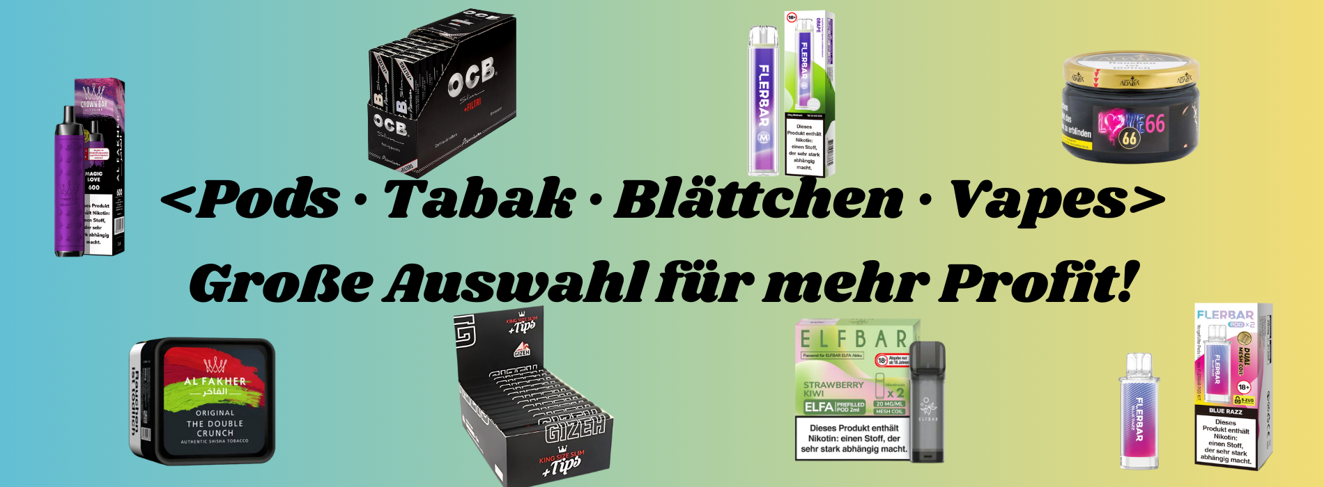 DASHBOARD-SLIDER-VAPES-BLÄTTCHEN-TABAK-PODS