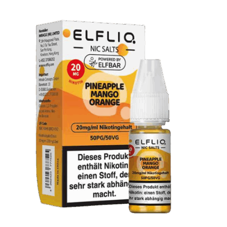 ELFBAR ELFLIQ Pineapple Mango Orange 10x10ml – E-Liquid mit tropischen Früchten