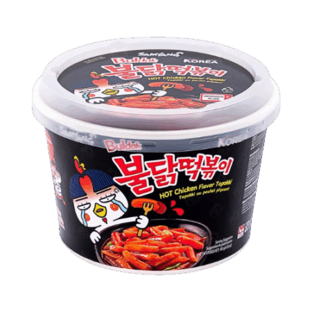 Samyang Spicy Tteokbokki Bowl 16x185g – Koreanische Reiskuchen in scharfer Sauce