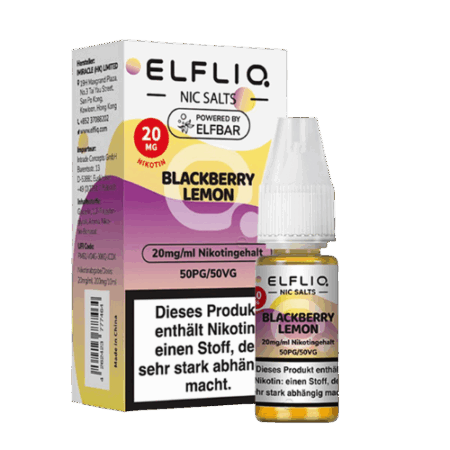 ELFBAR ELFLIQ Blackberry Lemon 10x10ml – E-Liquid mit Brombeere & Zitrone