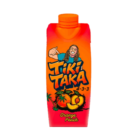 TIKI TAKA Orange Peach Eistee 12x500ml – Rapper-Eistee von Haaland mit Orange & Pfirsich