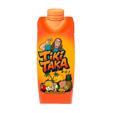 TIKI TAKA Multivitamin Eistee 12x500ml – Rapper-Eistee von Haaland mit Multivitamin-Geschmack