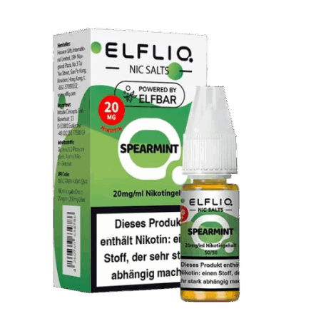 ELFBAR ELFLIQ Spearmint 10x10ml – E-Liquid mit erfrischendem Minzgeschmack