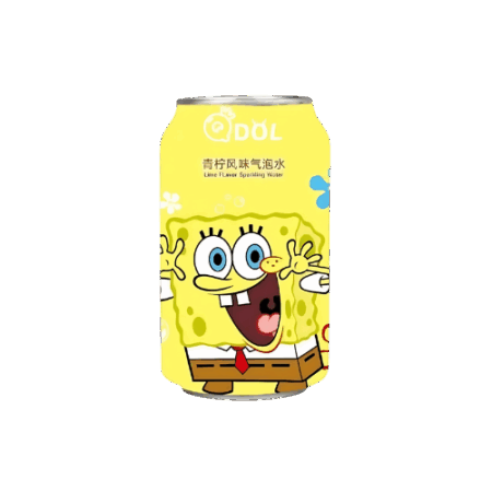 QDOL Lime SPONGEBOB EDITION 24x330ml – Limetten-Limonade mit SpongeBob auf der Dose