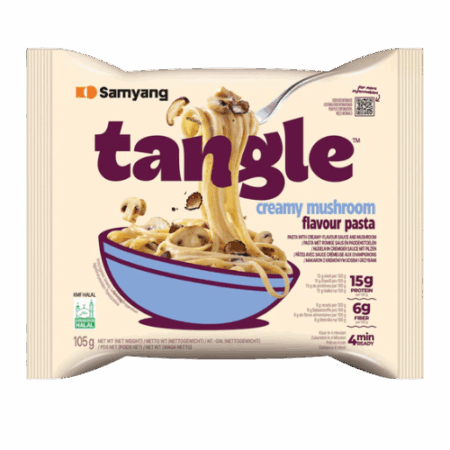 Samyang Tangle Creamy Mushroom 20x105g – Koreanische Instantnudeln mit cremiger Pilzsauce