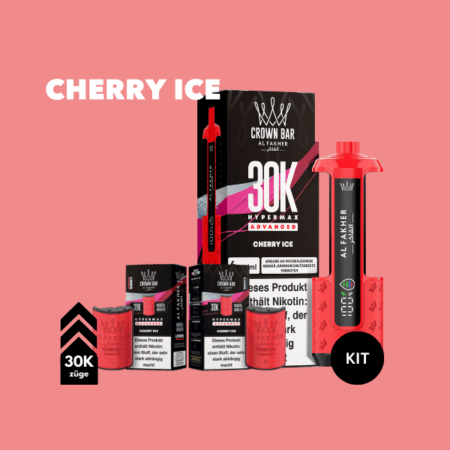 5x Al Fakher 30K Hypermax Akku + 2x5 Pods Cherry Ice – Vape-Bundle mit Akku & Pods