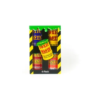 toxic waste 4er mix pack saure kaubonbons zitrone erdbeere kirsch wassermelone