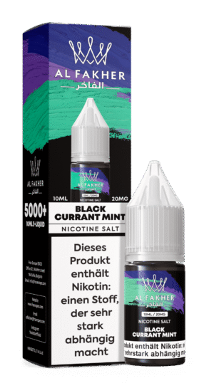 al fakher liquid blackcurrant mint johannisbeere minze dampfer liquid 10x10ml