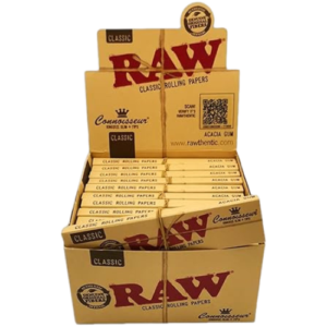 raw connoisseur king size slim tips ungebleicht 24x32