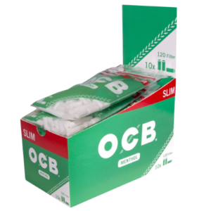 ocb menthol slim Tips 10x120 mentholgeschmack 6mm