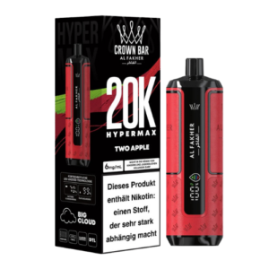 al fakher two apple vape 20000 züge doppelapfel