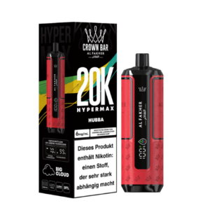 al fakher hubba vape 20000 züge kaugummi geschmack