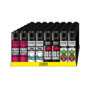 Clipper Reusable Feuerzeuge 48 Stück – Wiederverwendbare Feuerzeuge in gemischten Farben