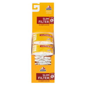 Gizeh Slim Filter 6mm 20x120 Stück – Hochwertige Filter für selbstgedrehte Zigaretten