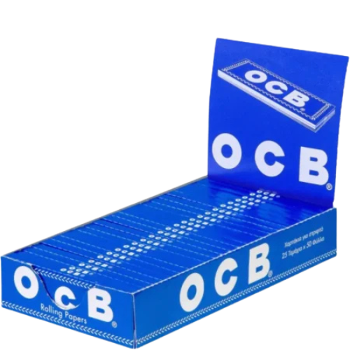 OCB Blau 25x50 – Ultradünnes Zigarettenpapier für Selbstgedrehte