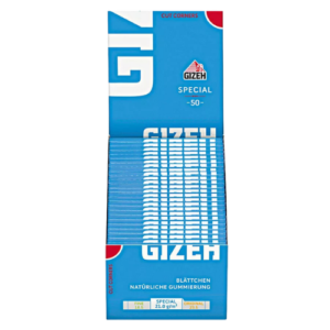 Gizeh Blau Spezial 50x50 – Ultradünne Zigarettenpapier-Blättchen