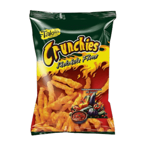 Takims Crunchies Shakshuka Flame 24x90g – Orientalischer Mais-Snack mit würziger Schärfe