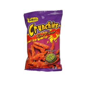 Takims Crunchies Red Flame 24x90g – Scharfer Mais-Snack mit Chili und Limette