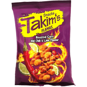 Takims Roasted Corn Chilli & Lime 12x100g – Röstmais mit Chili und Limette