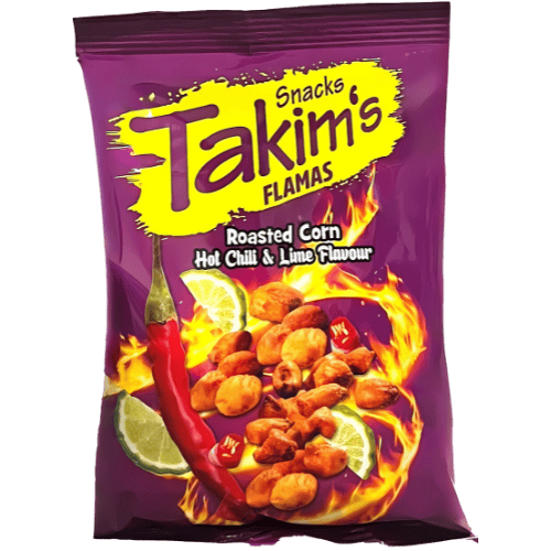 Takims Roasted Corn Chilli & Lime 12x100g – Röstmais mit Chili und Limette