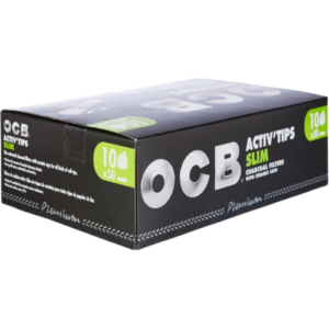 OCB ActivTips Slim 7 mm 10x50 – Hochwertige Aktivkohlefilter für sanftes Rauchen