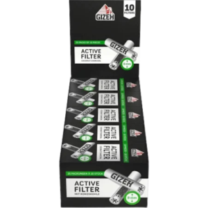 Gizeh Active Filter 8 mm 25x10 – Hochwertige Aktivkohlefilter für sanftes Rauchen