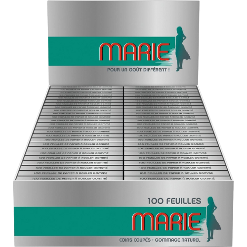 Marie Zigarettenpapier Blättchen Kurz 100er – Klassische Zigarettenblättchen für perfektes Drehen